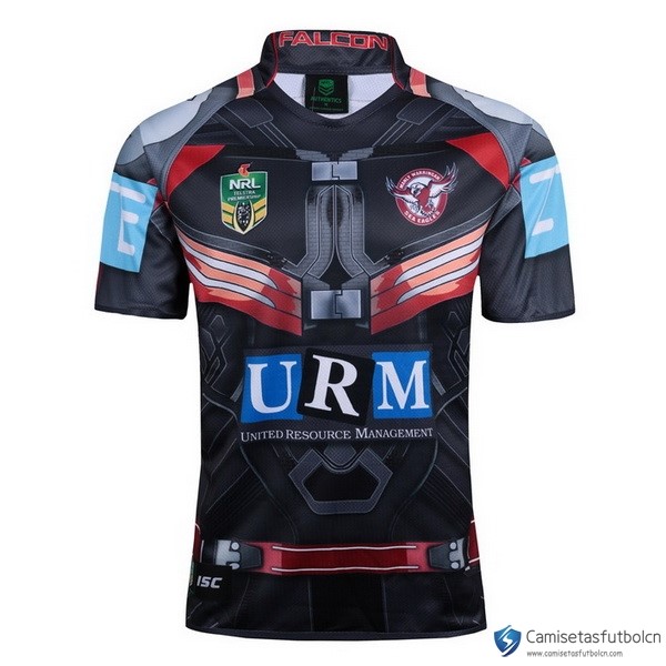 Camiseta Manly Sea Eagles Falcon 2017-18 Negro